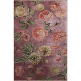 rugs modern Mor Temalı Soyut Gül Desenli Kreatif Modern Dekoratif Halı 2189, 120 x 200