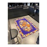 rugs modern Mor Tonlu Çiçekli Floral Modern Dekoratif Halı miravip288, 100 x 200