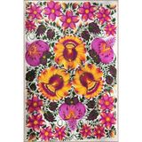 rugs modern Mor ve Karışık Renkli Çiçekli Floral Geometrik Modern Dekoratif Halı miravip173, 75 x 150