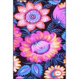 rugs modern Mor ve Mavi Renkli Çiçekli Floral Modern Dekoratif Halı miravip168, 75 x 240