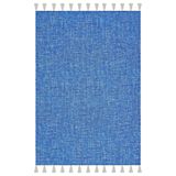 rugs modern Moroccan 9004 Alaçatı Mavisi Beyaz Püsküllü Bohomian Ve Modern Kilim, 77 x 150