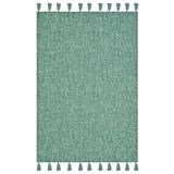 rugs modern Moroccan 9006 Yeşil Hasır Görünüm Yeşil Püsküllü Modern Kilim, 120 x 180