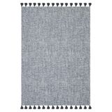 rugs modern Moroccan 9008 Gri Hasır Görünüm Gri Püsküllü Modern Kilim, 150 x 230