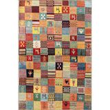 rugs modern Multy Kareli Geometrik Desenli Dokuma Taban Halı 4129, 75 x 150