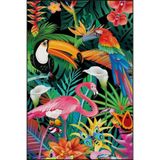 rugs modern Orman Desenli Botanik Hayvan Desenli Dokuma Taban Halı miravip1150, 140 x 200