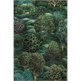 rugs modern Orman Temalı Ağaç ve Çim Desenli Kreatif Modern Dekoratif Halı 3400, 140 x 200
