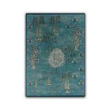 rugs modern Palmiye Botanik Temalı Yeşil Dekoratif Dokuma Taban Halı Mira 1255, 120 x 180