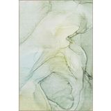rugs modern Pastel Boyalı Su Yeşili Desenli Dekoratif Yıkanabilir Halı miravip8443, 150 x 300