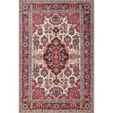 rugs modern Pembe Bej Temalı Çok Renkli Geleneksel Motif Etnik Desenli Vintage Dekoratif Halı 4800, 70 x 120