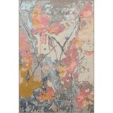 rugs modern Pembe Gri Temalı Çok Renkli Soyut Abstract Desenli Modern Dekoratif Halı 3974, 140 x 200