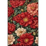 rugs modern Pembe Gül Desenli Yıkanabilir Halı miravip8215, 140 x 200