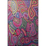 rugs modern Pembe Multy Colored Modern Desenli Dokuma Taban ve Dekoratif Yıkanabilir Halı miravip8578, 75 x 300