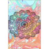 rugs modern Pembe Pastelli Desenli Dokuma Taban Halı ve Yıkanabilir Halı miravip10401, 120 x 200