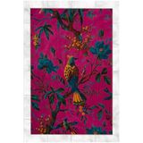 rugs modern Pembe Temalı Ağaç Çiçek ve Kuş Desenli Kreatif Modern Dekoratif Halı 5154, 155 x 230