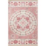 rugs modern Pembe Temalı Çiçek Gül Desenli Motifli Kreatif Modern Dekoratif Halı 1968, 100 x 250