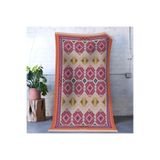 rugs modern Pembe Temalı Çok Renkli Geleneksel Motif Desenli Vintage Dekoratif Halı 1647, 80 x 150