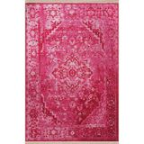 rugs modern Pembe Temalı Geleneksel Motif Desenli Kreatif Vintage Dekoratif Halı 2658, 100 x 150
