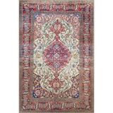 rugs modern Pembe Temalı Geleneksel Motif Etnik Çiçek Desenli Vintage Dekoratif Halı 3311, 150 x 300