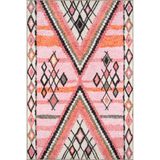 rugs modern Pembe Temalı Geometrik Dekoratif Halı ve Yıkanabilir Halı miravip9691, 140 x 200