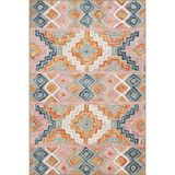 rugs modern Pembe Temalı Gri Çiçekli Desenli Dekoratif ve Dokuma Taban Yıkanabilir Halı miravip8883, 100 x 200