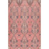 rugs modern Pembe Temalı Motifli Etnik Desenli Vintage Dekoratif Halı 5007, 75 x 200