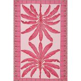 rugs modern Pembe Temalı Palmiye Ağacı Motifleri Desenli Vintage Dekoratif Halı 5072, 70 x 120