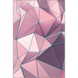 rugs modern Pembe Tonları Karma Üçgen Geometrik Desenli Kreatif Modern Dekoratif Halı 4991, 75 x 150