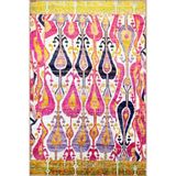 rugs modern Pembe ve Saro Tonlarda Akan Motifli Dekoratif Dokuma Taban Halı miravip21, 100 x 200