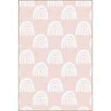 rugs modern Pembe Yuvarlak Dokuma Taban ve Dekoratif Yıkanabilir Halı miravip8502, 155 x 230