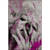 rugs modern Pembe Yüz Desenli Modern Dekoratif Halı 4499, 140 x 200