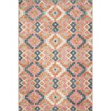 rugs modern Pink Geometrik Desenli Dekoratif ve Dokuma Taban Yıkanabilir Halı miravip8879, 140 x 200