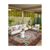 rugs modern Renkli Botanik Desenli Dokuma Taban Halı ve Yıkanabilir Halı aloha101, 140 x 200