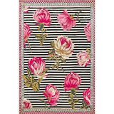 rugs modern Renkli Çiçekli Desenli Dokuma Taban ve Yıkanabilir Halı MYTH37, 140 x 200