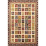 rugs modern Renkli Kareli Karışık Desen Halı 3684, 100 x 200
