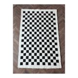 rugs modern rubby RB16 siyah beyaz makine dokuma iskandinav halı, 120 x 180