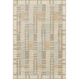 rugs modern Samuray Düğümlü Hasır Tonlarda Desenli Yıkanabilir Dekoratif Halı Miravip8056, 150 x 150