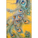 rugs modern Sarı Nazar Boncuklu Modern Desenli Dokuma Taban ve Dekoratif Yıkanabilir Halı miravip8609, 140 x 200