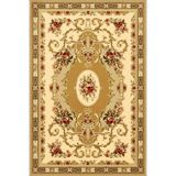 rugs modern Sarı Tonlarında Modern Çiçek Desenli Dekoratif Halı miravip188, 140 x 200