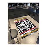 rugs modern Sarı Zebra Etnik Desenli Geometrik Modern Dekoratif Halı miravip279, 140 x 200