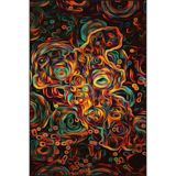 rugs modern Sarmaşık Renkli Dekoratif Yıkanabilir Halı miravip8970, 140 x 200