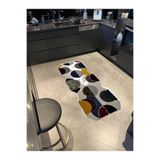 rugs modern Shape Koleksiyonu Renkli Soyut Daire Desenli Dokuma Taban Modern Dekoratif Halı shape85, 140 x 200