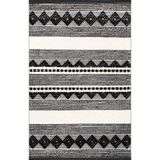 rugs modern Siyah Bej Temalı Karma Geometrik Şekil Desenli Kreatif Modern Dekoratif Halı 2032, 140 x 200