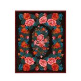 rugs modern Siyah Karabağ Çiçek Temalı Dekoratif Dokuma Taban Halı Mira 1274, 100 x 250
