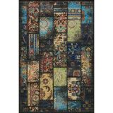 rugs modern Siyah Kareli ve Desenli Modern Dekoratif Halı 4435, 75 x 200