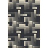 rugs modern Siyah Temalı Piksel Desenli Dekoratif ve Yıkanabilir Halı miravip9220, 140 x 200