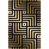 rugs modern Siyah Tonda Geometrik Desenli Halı 4009, 140 x 200