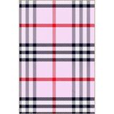 rugs modern Toz Pembe Temalı Ekoseli Şerit Desenli Kreatif Modern Dekoratif Halı 4835, 140 x 200