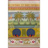 rugs modern Tropikal Orman Temalı Çok Renkli Ağaç Desenli Kreatif Modern Dekoratif Halı 2185, 100 x 200