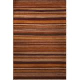 rugs modern Turuncu Bej Temalı Şerit Çizgi Desenli Kreatif Modern Dekoratif Halı 3036, 140 x 200