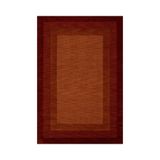 rugs modern Turuncu Bordo Çerçeveli Dokuma Taban Dijital Baskılı Halı Mira 1363, 100 x 200